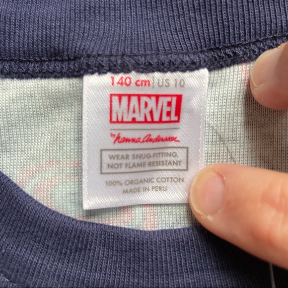 Set of 2 Hanna Andersson Kids Pajama Sleep T Shirts Size 8 and 10 - Picture 7 of 16